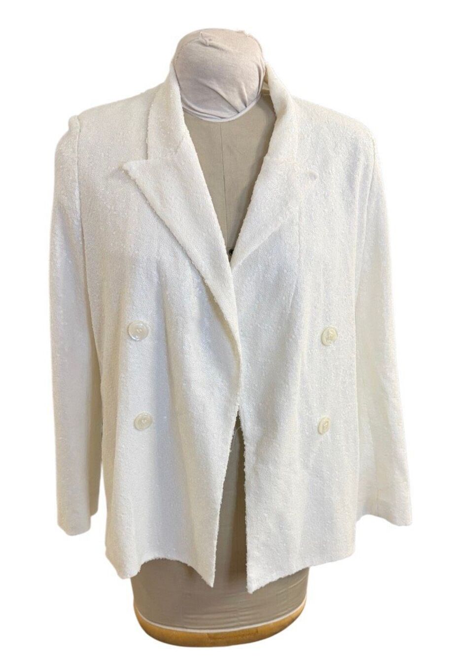 Black Halo Eve โRevelโ Snowfall Sequin Blazer By Laurel Berman Size 2 Holidays O